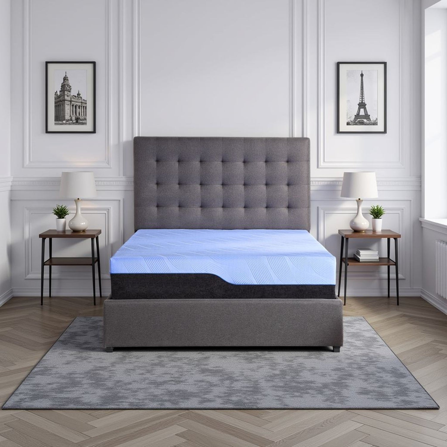 Refresh - 12&quot; Hybrid Cooling Gelcare Memory Foam And Coil Mattress
