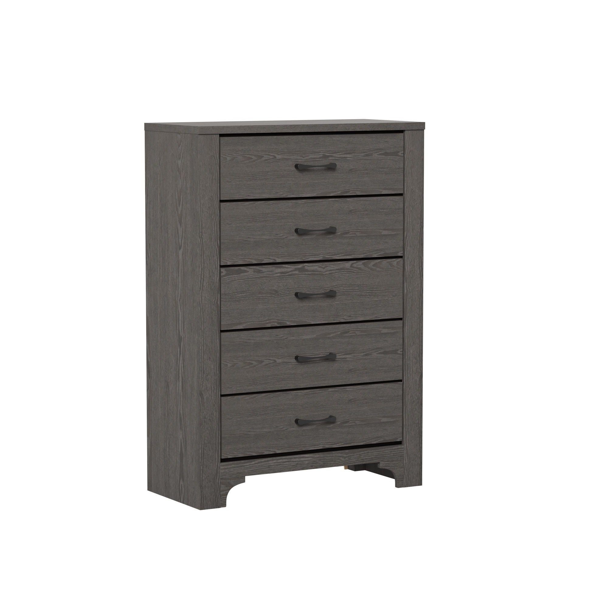 5 Drawer Dresser - Gray / Brown