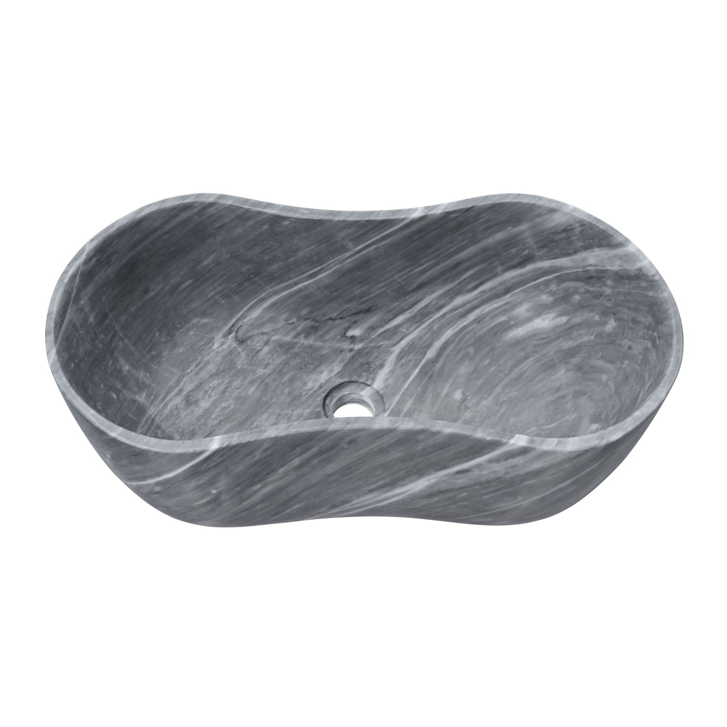 Bathroom Vessel Sink With Wavy Design