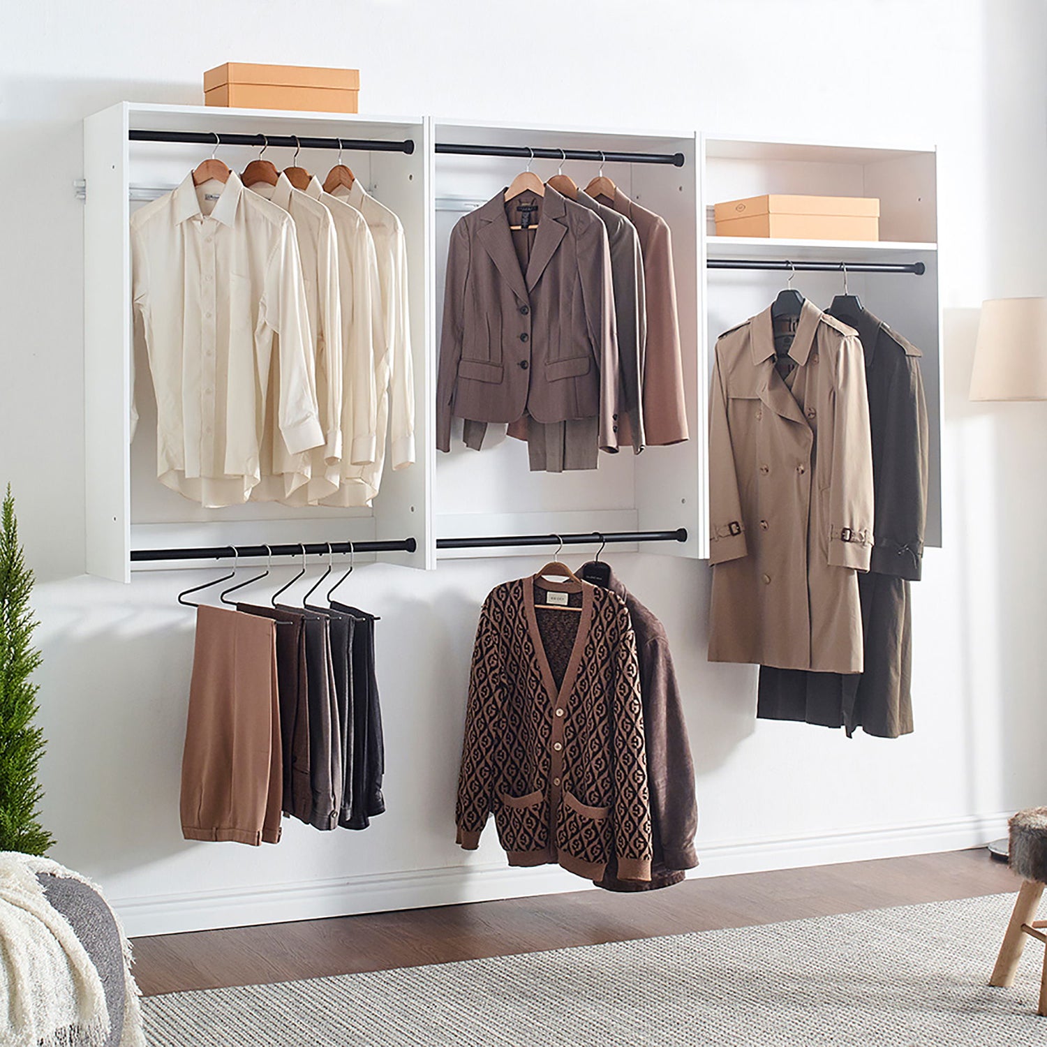Devi - Wall Mounted Closet System &amp; Modular Units