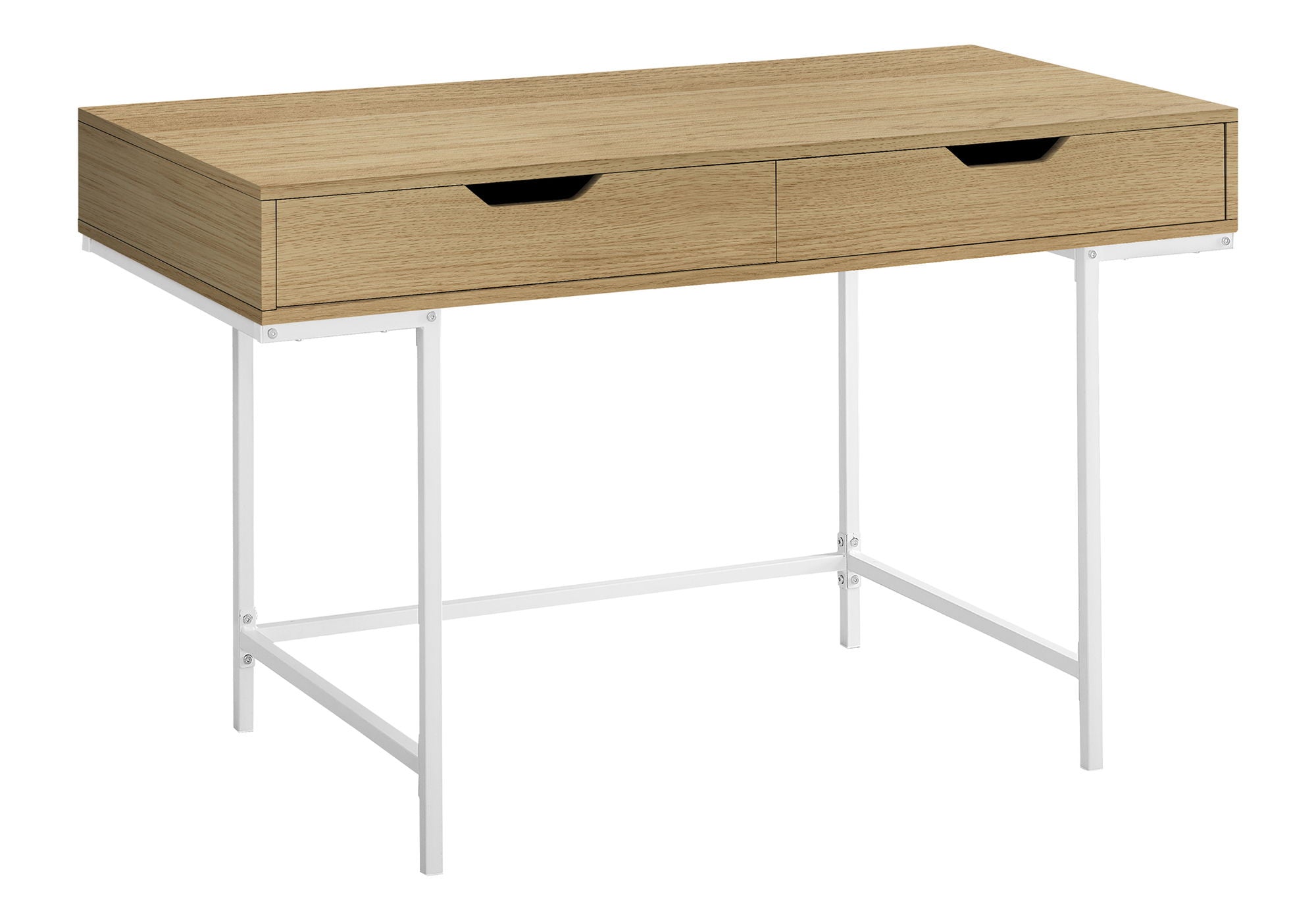 Computer Desk For Home Office, Storage Drawers, Marble Look Contemporary &amp; Modern