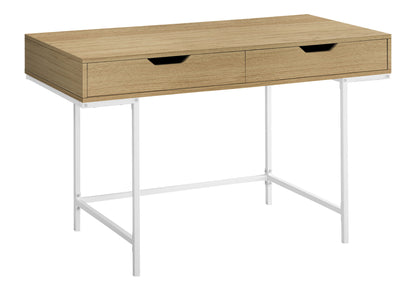 Computer Desk For Home Office, Storage Drawers, Marble Look Contemporary &amp; Modern