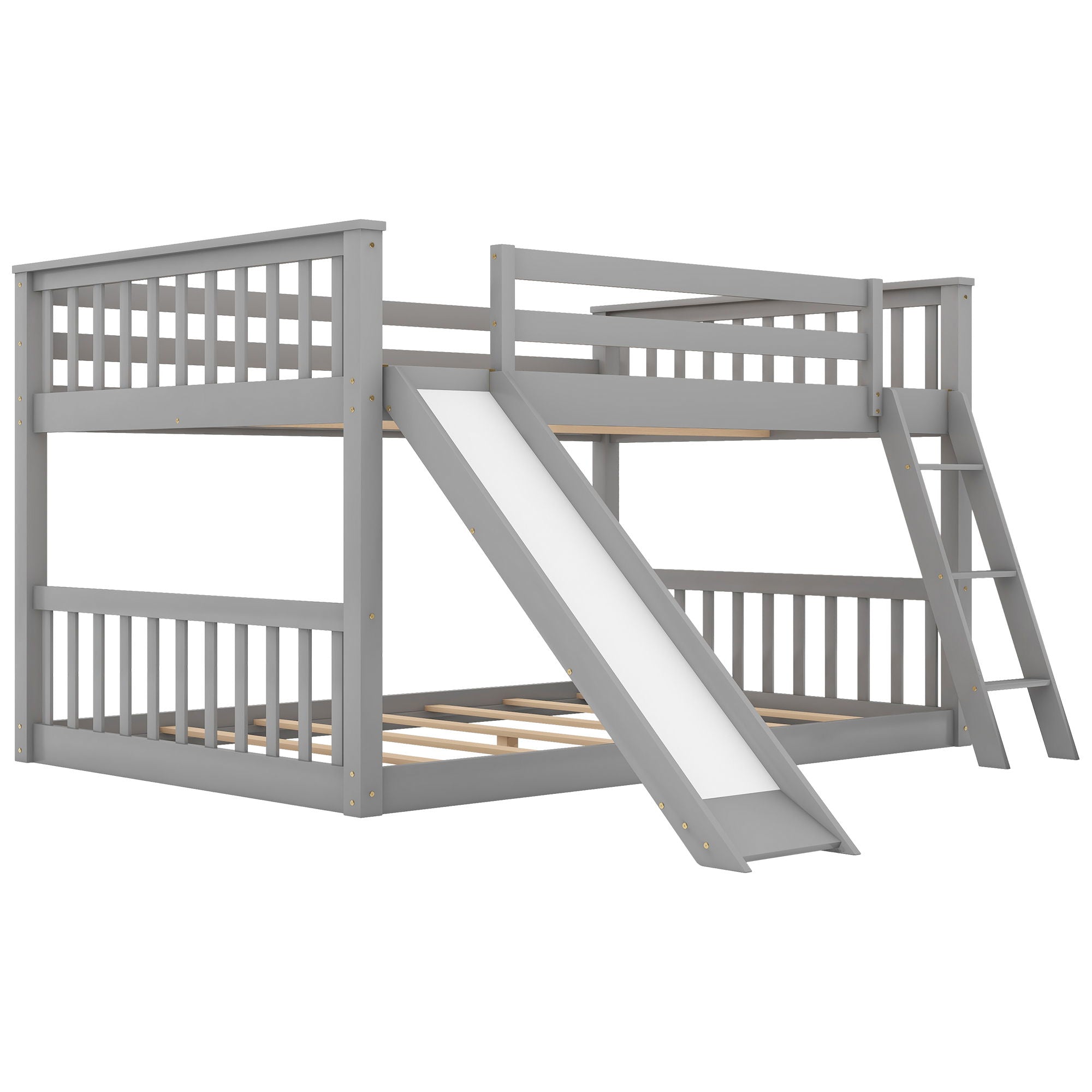 Bunk Bed &amp; Convertible Slide And Ladder
