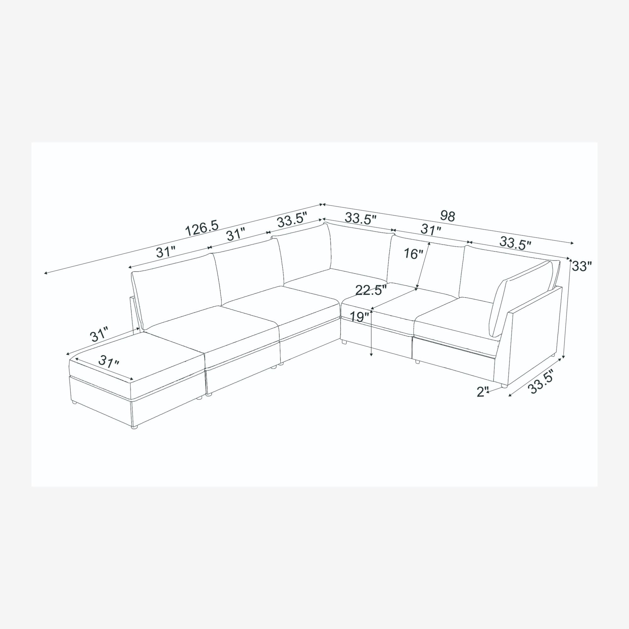 Reversible Modular Sectional &amp; Custom Configuration And Premium Upholstery - Dark Green