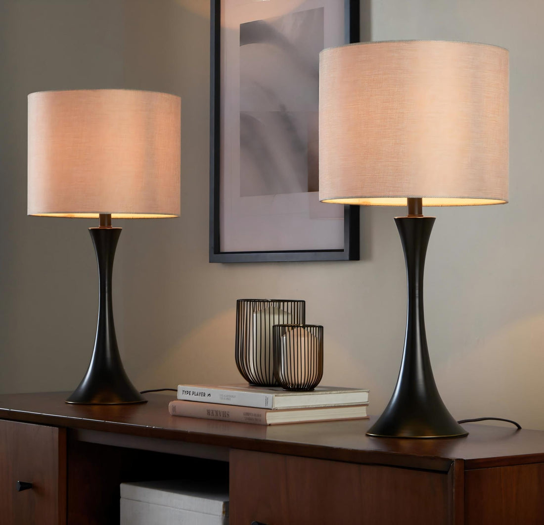 Lenuxe - Contemporary &amp; Modern Design Table Lamp (Set of 2)