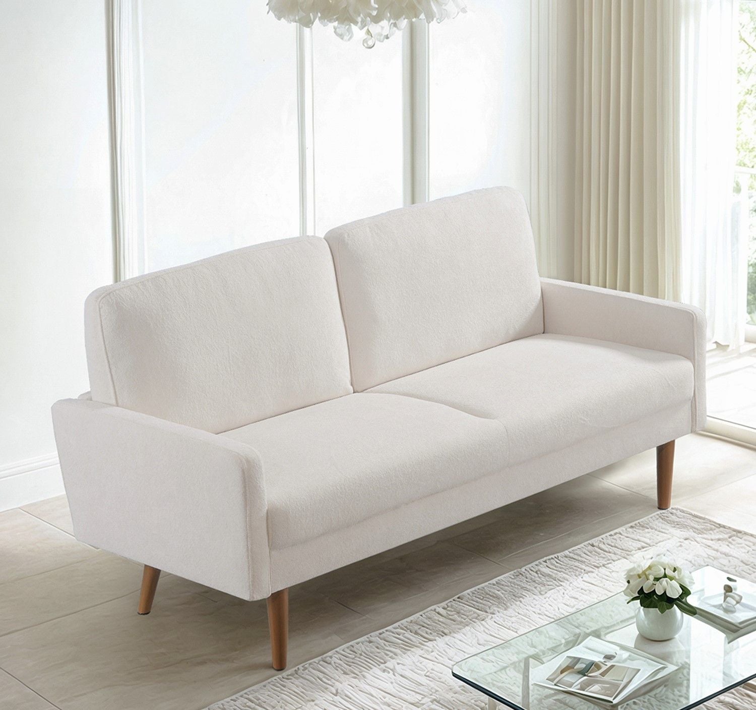 Sofa, European Style With Sleek Design, Modern &amp; Vintage Flair, Upholstered 3 Seater Couch