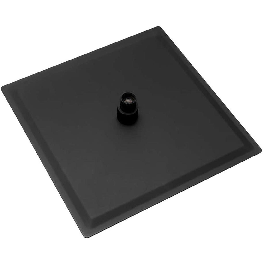 12&quot; Square Rainfall Shower Head With Wall / Ceiling Mount, 304 Stainless Steel - Matte Black