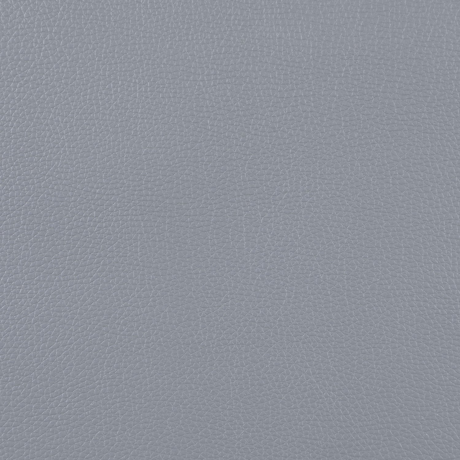 Irine - Faux Leather Sectional Sofa With Ottoman - Gray