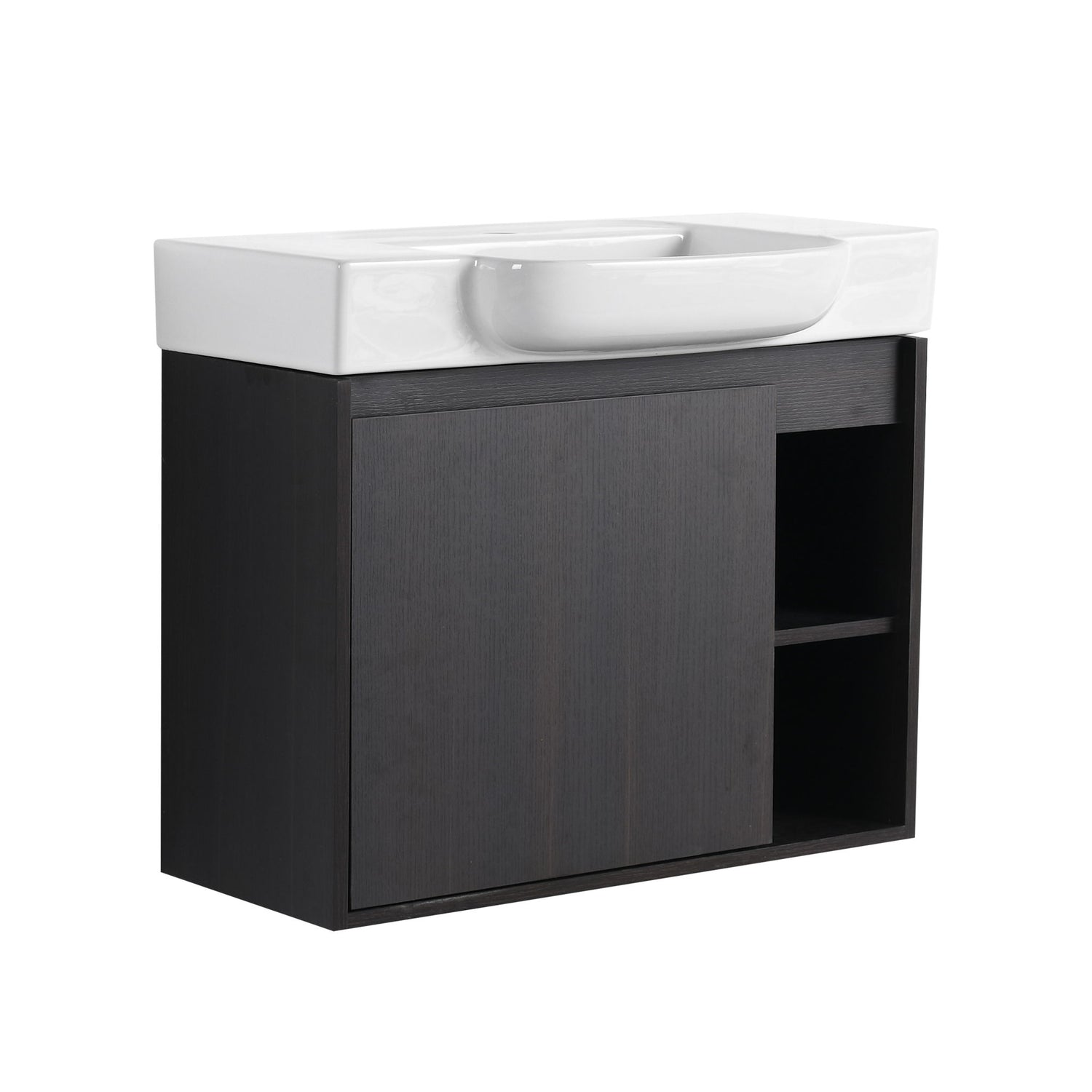 Wall Mounted Bathroom Vanity With Sink, Soft Close Door