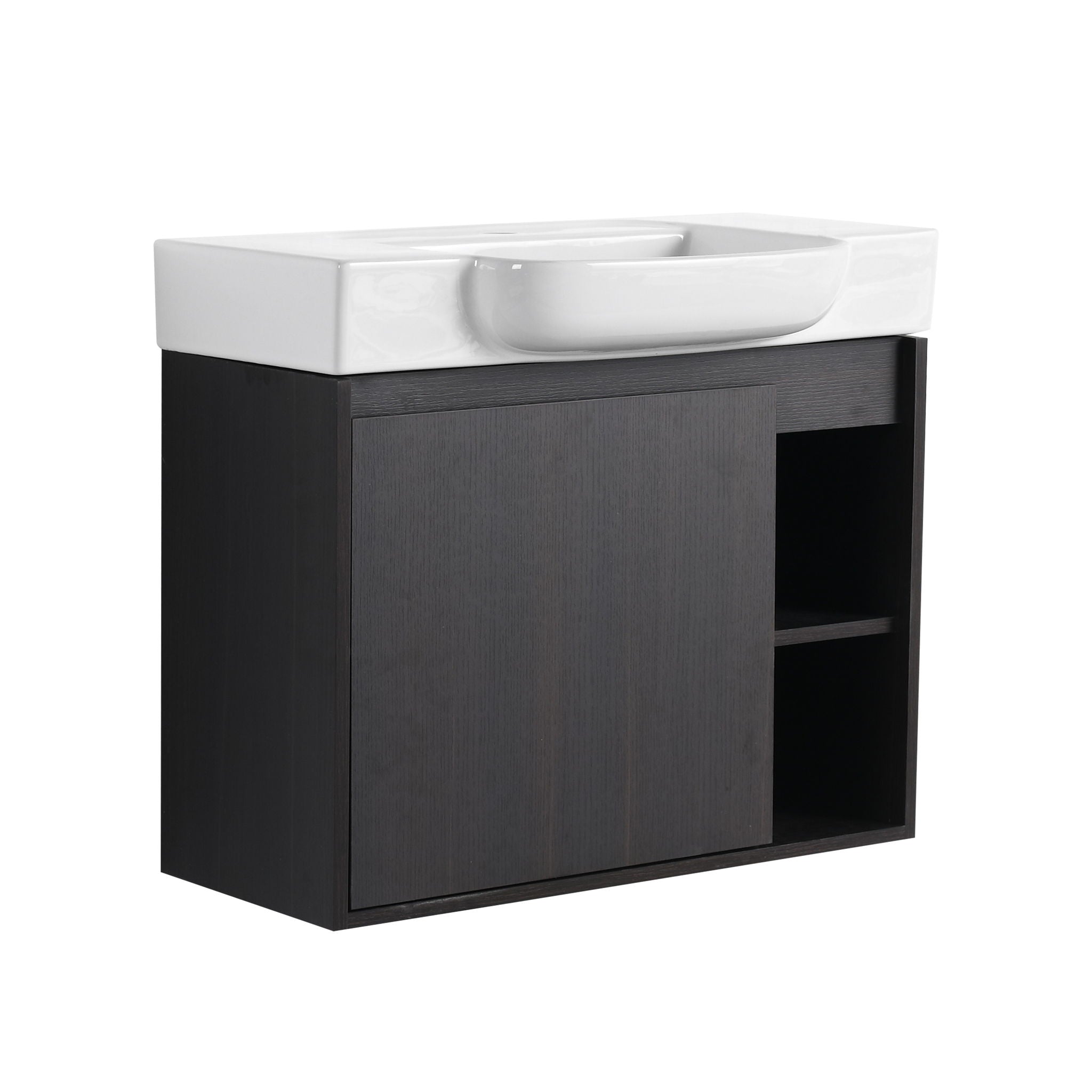 Wall Mounted Bathroom Vanity With Sink, Soft Close Door
