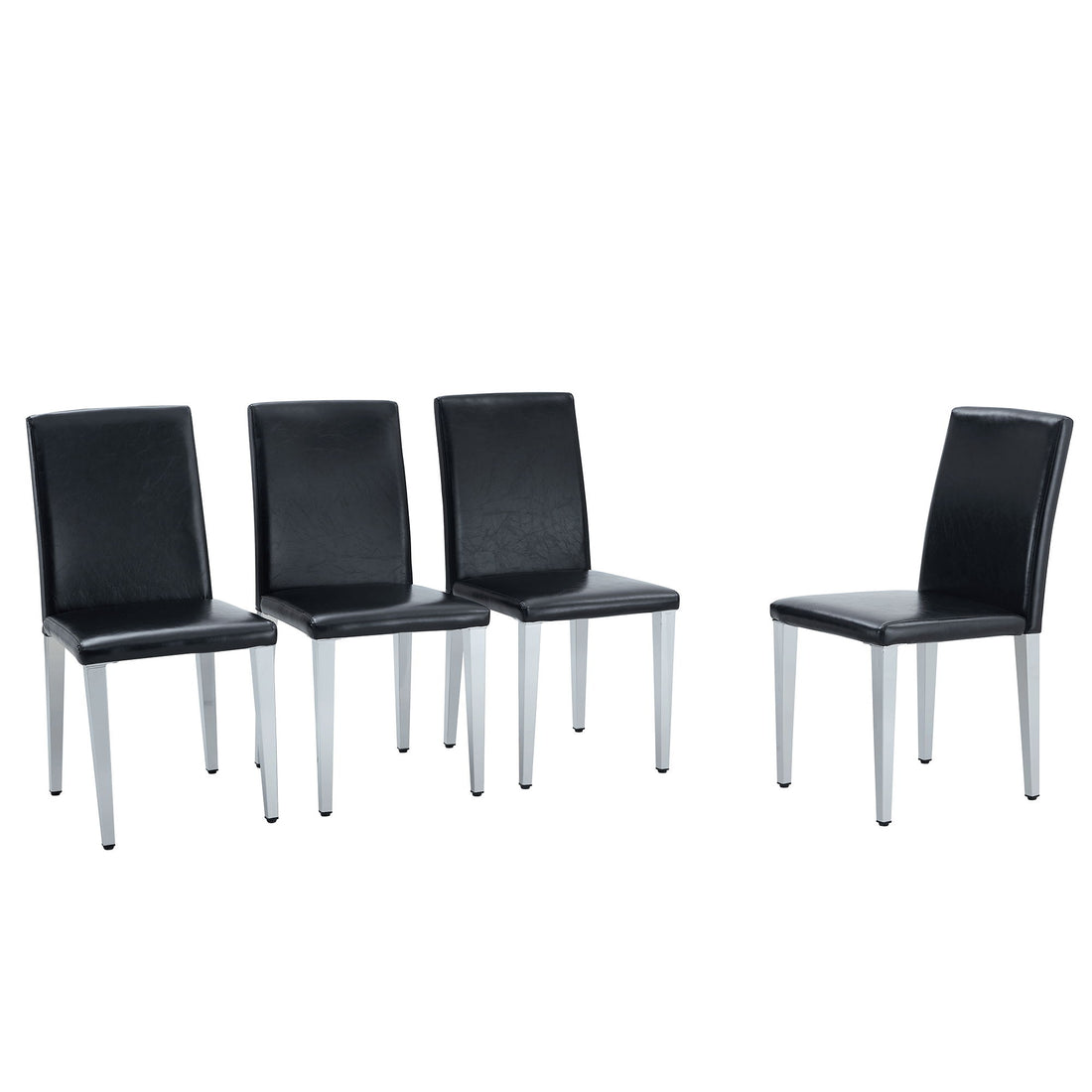 Elegant Upholstered Chairs &amp; Metal Legs