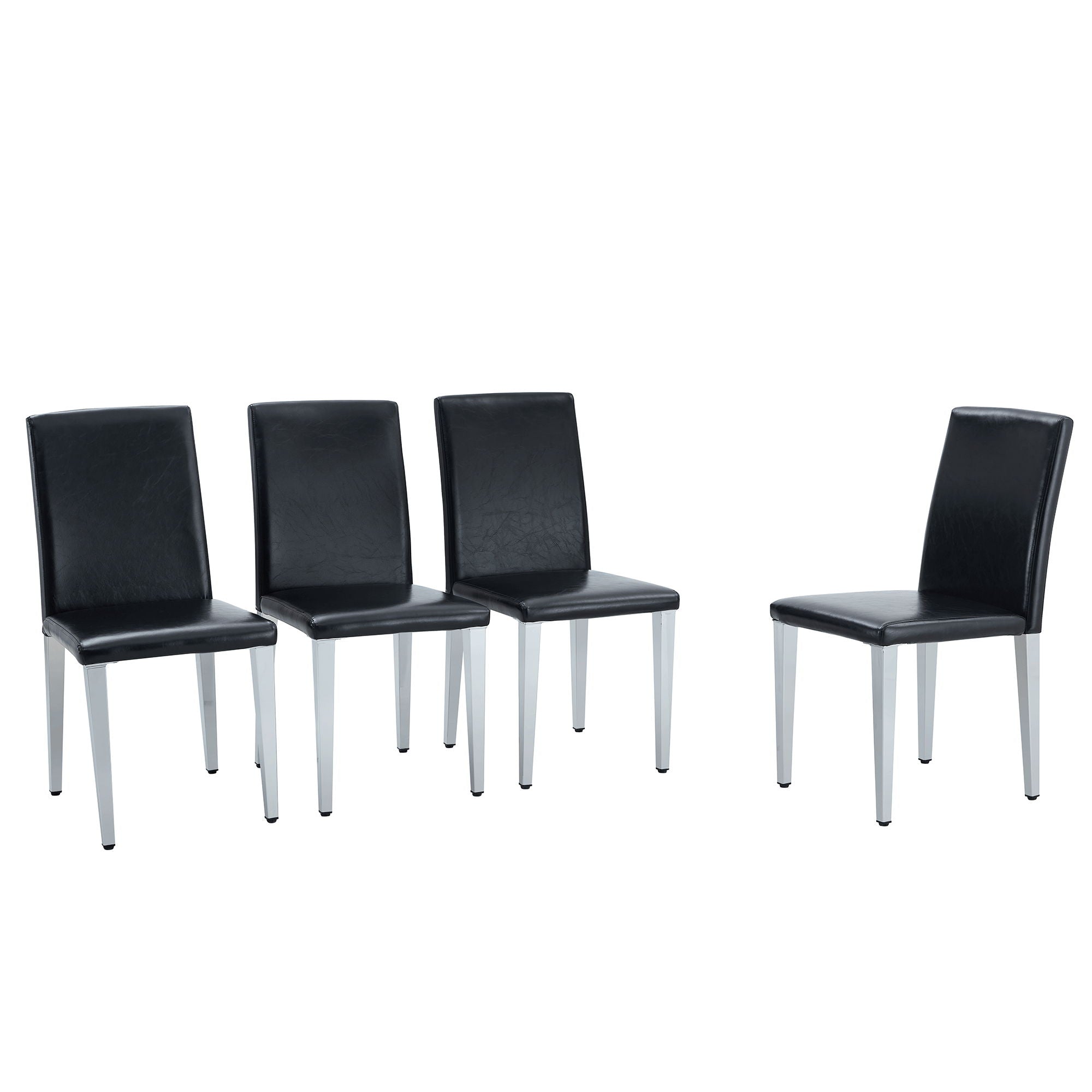 Elegant Upholstered Chairs &amp; Metal Legs