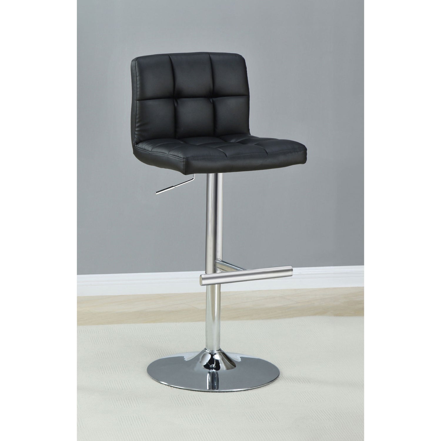 Adjustable Bar Stool (Set of 2) - Black