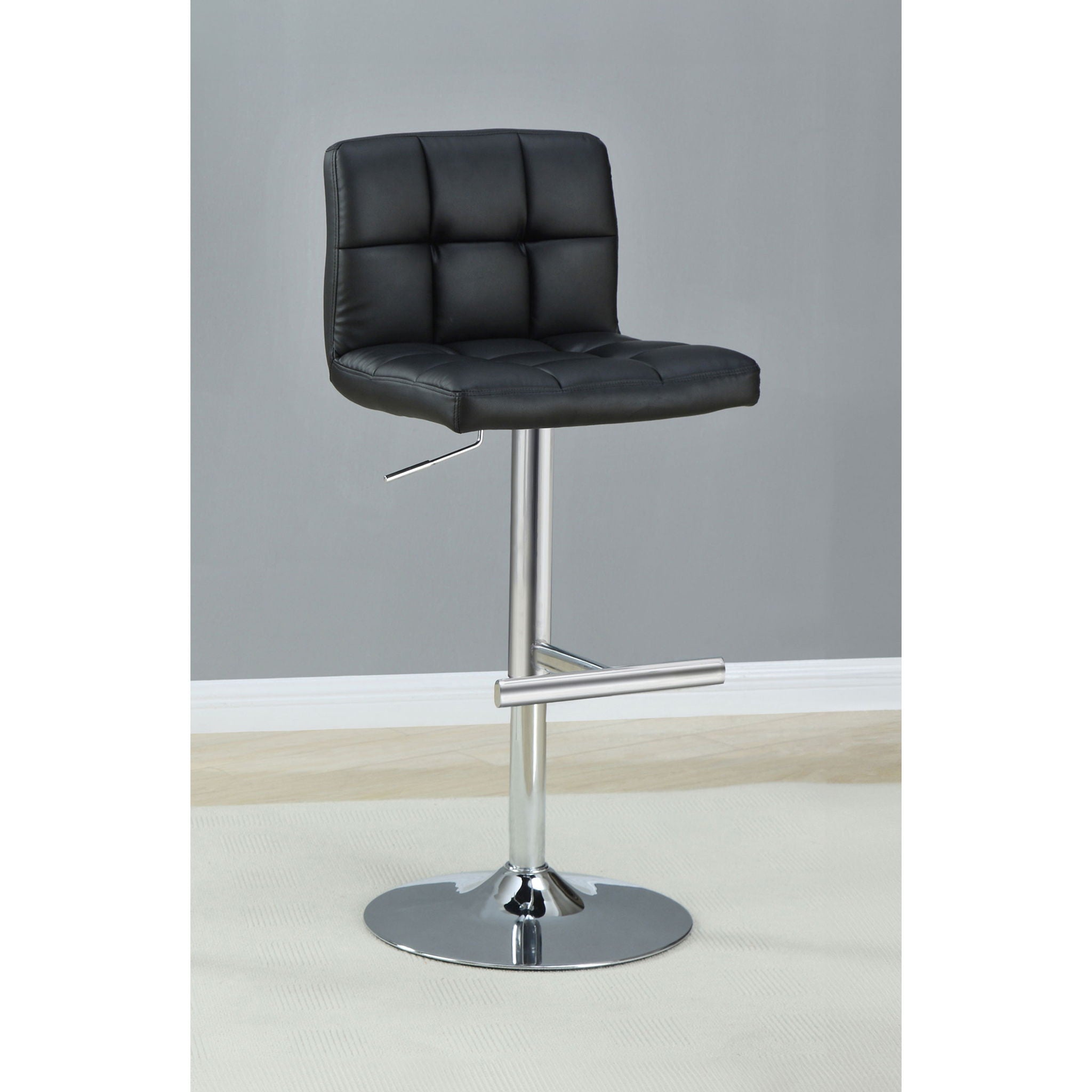 Adjustable Bar Stool (Set of 2) - Black