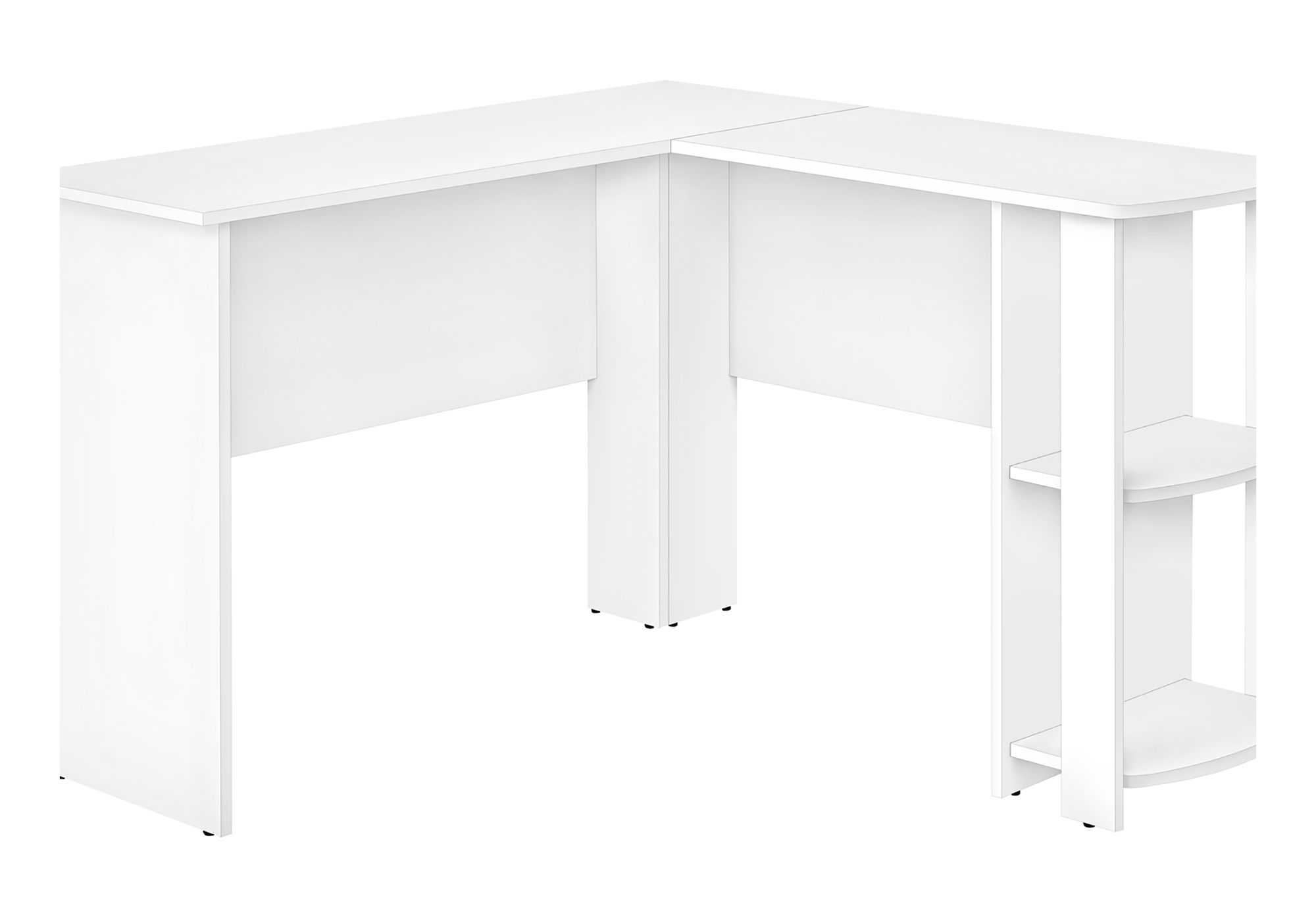 Computer Desk, Home Office, Corner, Storage Shelves, L Shape, Laptop, Contemporary &amp; Modern
