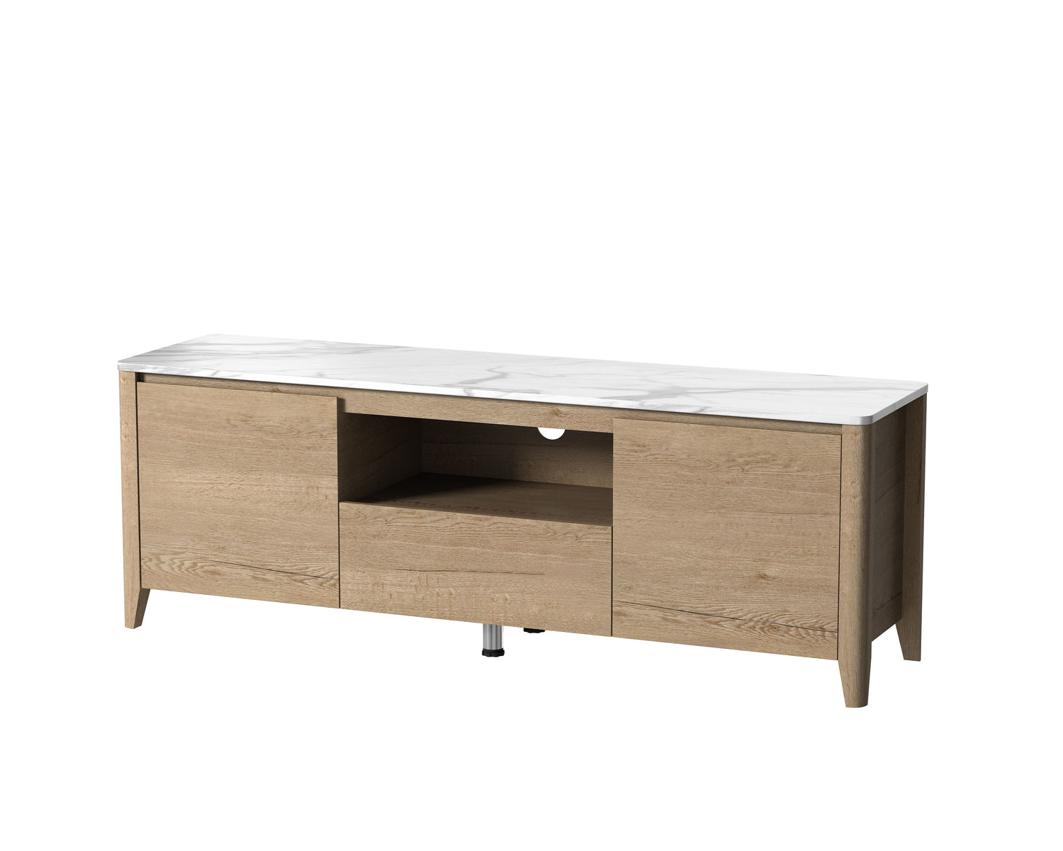 Modern TV Stand With LED Lights Entertainment Center TV Cabinet With Storage For Up To 75&quot; For Gaming Living Room Bedroom