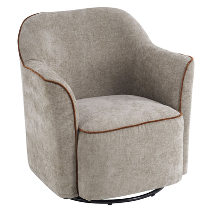 360° Swivel Accent Chair With Flared Arms