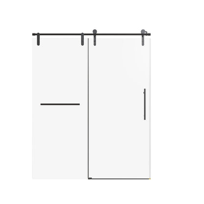 Frameless Single Sliding Shower Doors With Towel Rail &amp; Handle