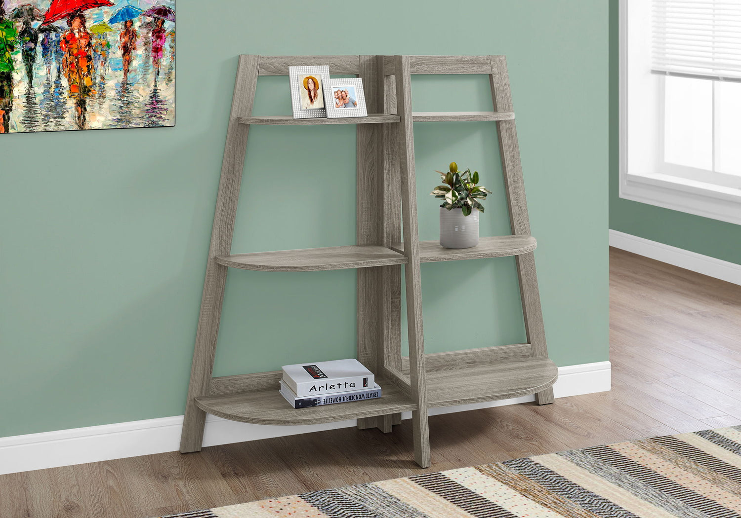 Bookshelf, Bookcase, Etagere, 3 Tier, For Office, Contemporary &amp; Modern