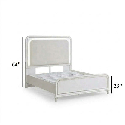 Bedroom Sets With LED Lights And Panel Headboard