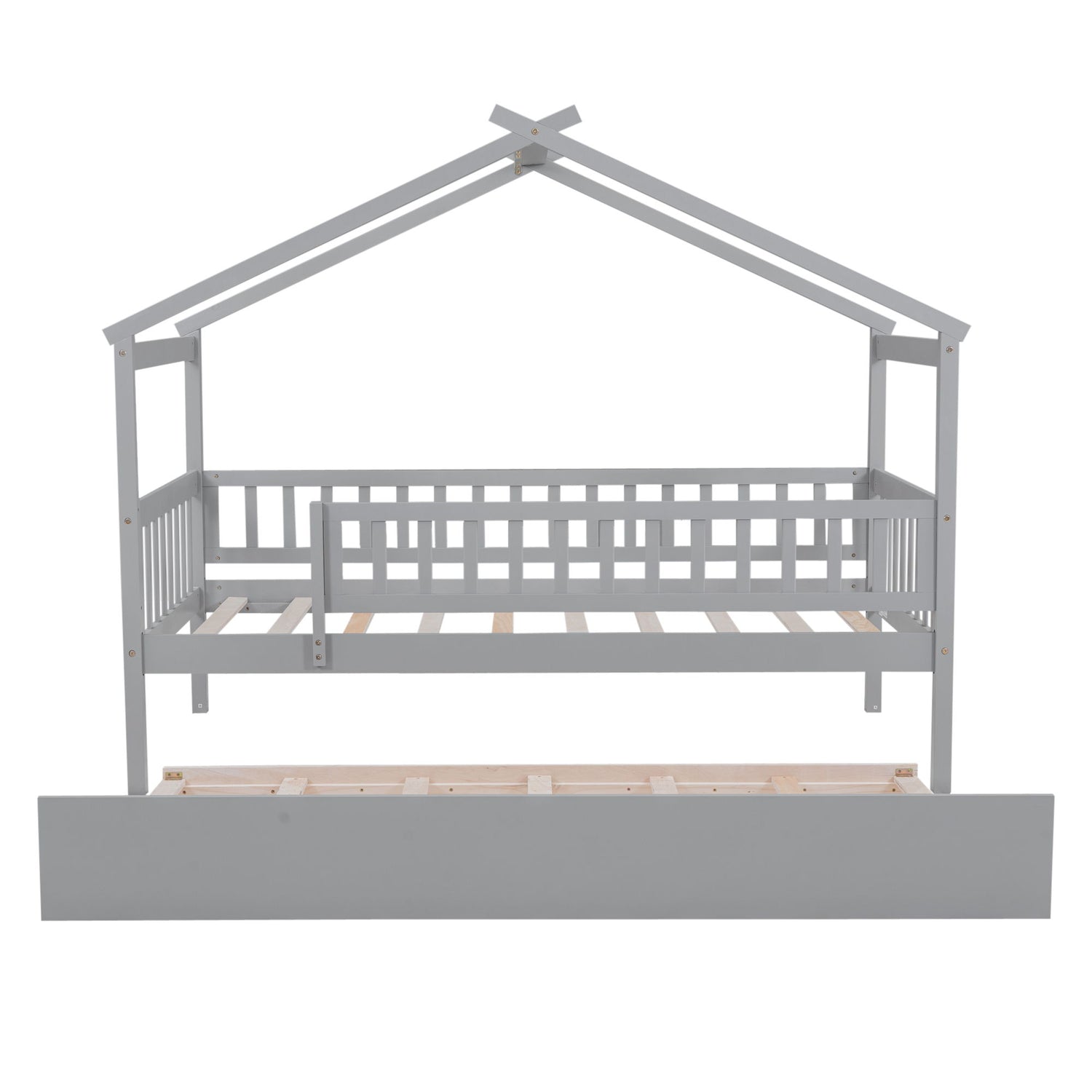 Creativity House Bed With Twin Size Trundle