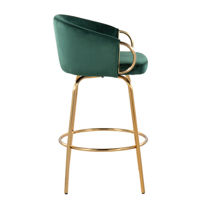 Claire - Contemporary &amp; Glam Counter Stool (Set of 2)