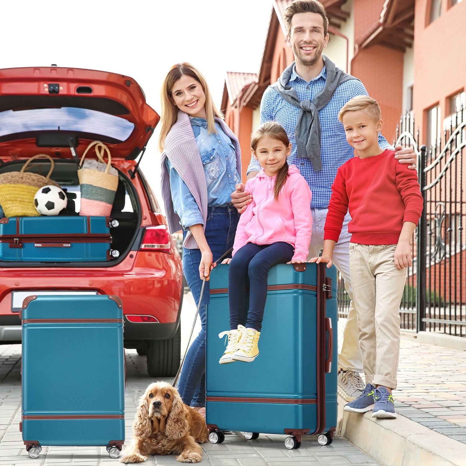Hardshell Luggage With Tsa Lock, 24&quot; Expandable Lightweight Suitcase With Spinner Wheels, Single Vintage Luggage