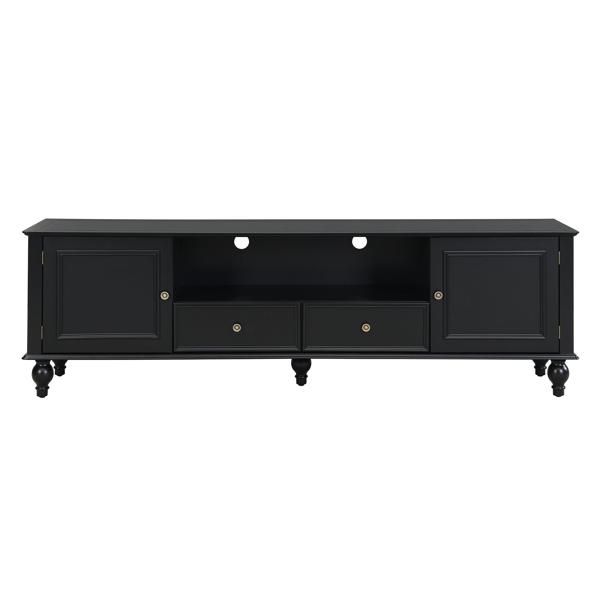 TV Stand For TVs Up To 80&quot;, Entertainment Center With Open Compartment