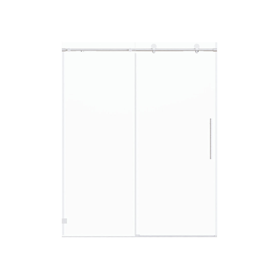 Frameless, Single Sliding Soft Close Shower Doors, 5/16" Sgcc Tempered Glass