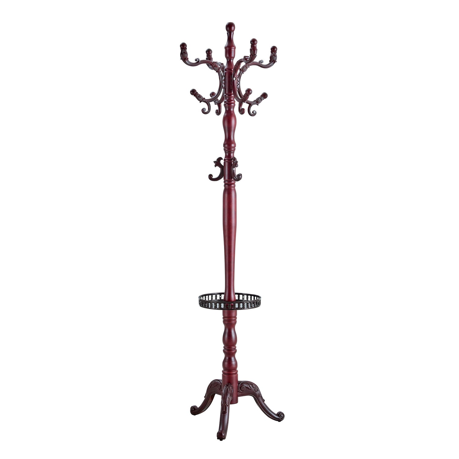 Multifunctional Coat And Hat Rack With Resin Stainless Steel Storage