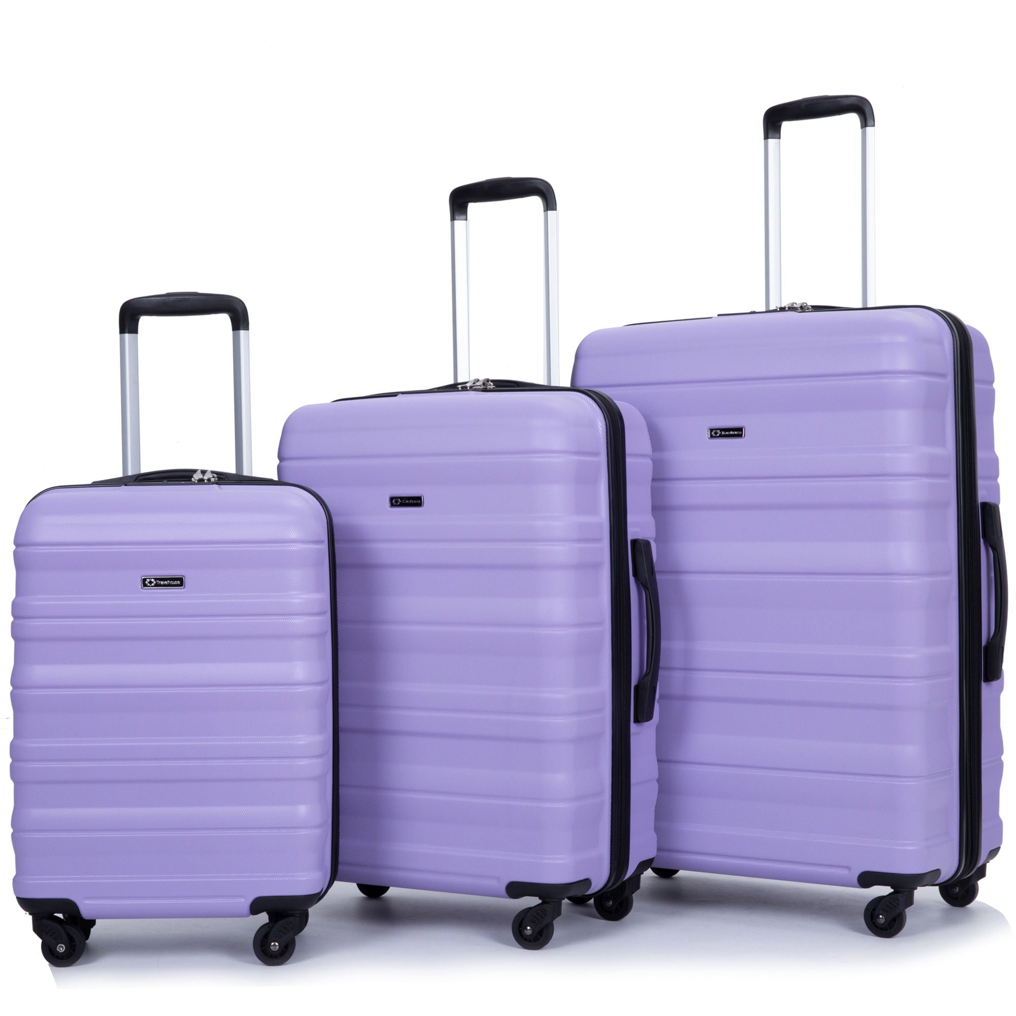 Expandable 3 Piece Luggage Sets Lightweight &amp; Durable Suitcase, Spinner Wheels, Tsa Lock