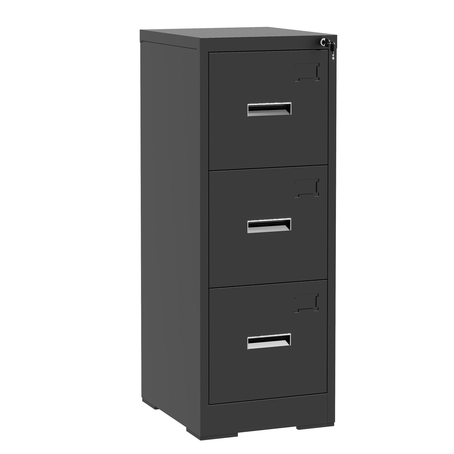 Modern Drawer Metal Vertical File Cabinet With Lock And Card Slot For Office