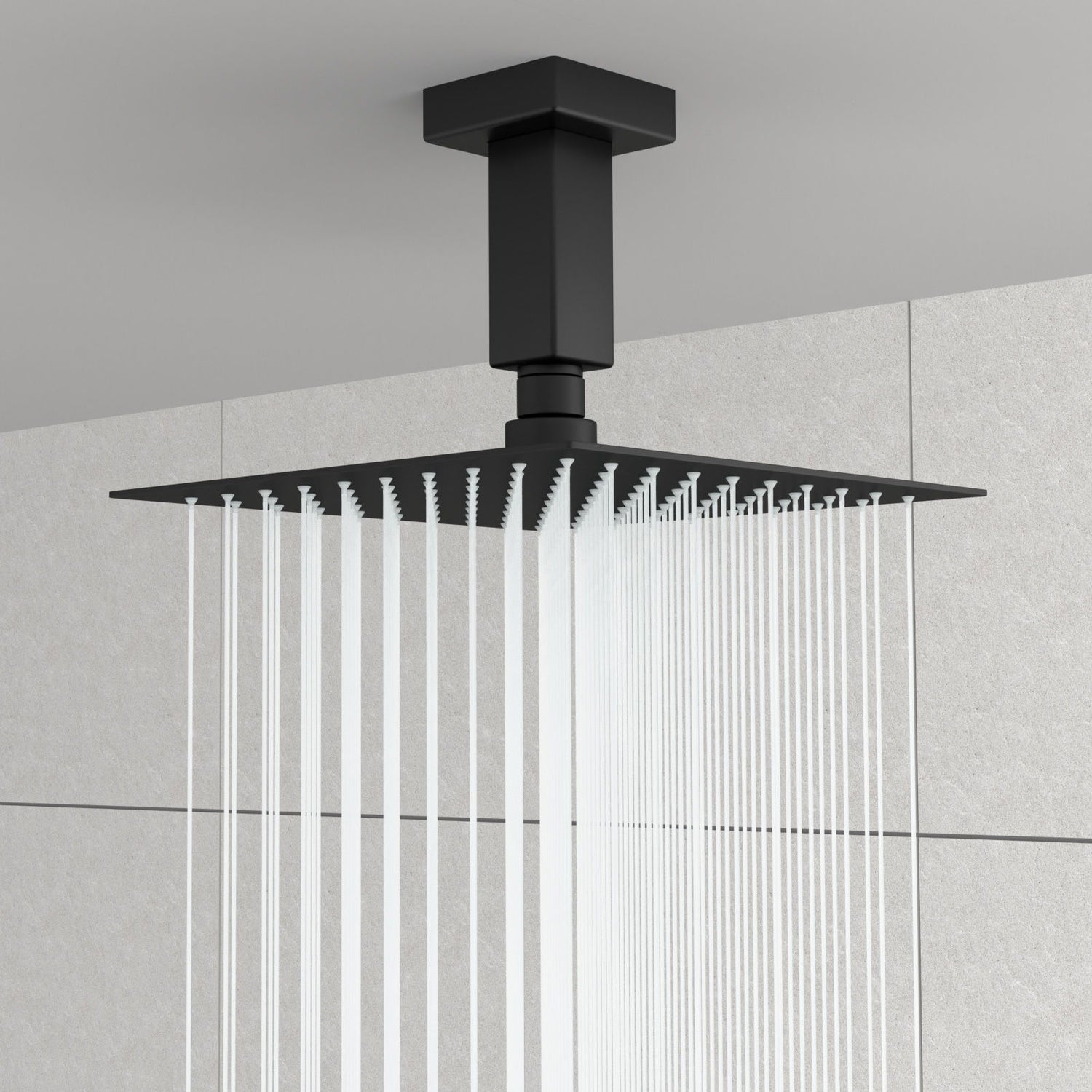 Ceiling Mounted Shower Arm With Flange Stainless Steel