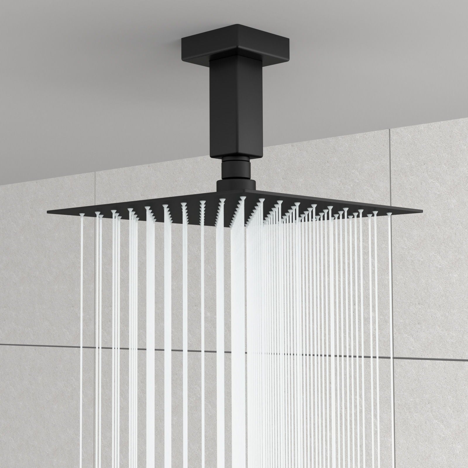 Ceiling Mounted Shower Arm With Flange Stainless Steel