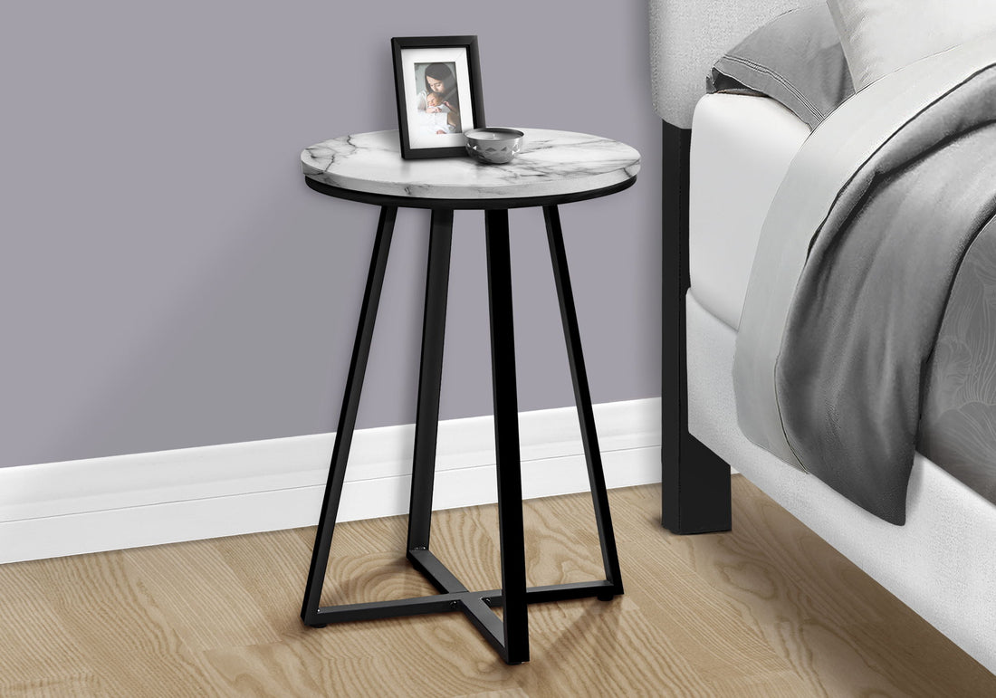 Accent Table, Side, Round Contemporary &amp; Modern Modern Design