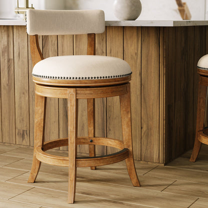 Stool &amp; Upholstered Seat And Back