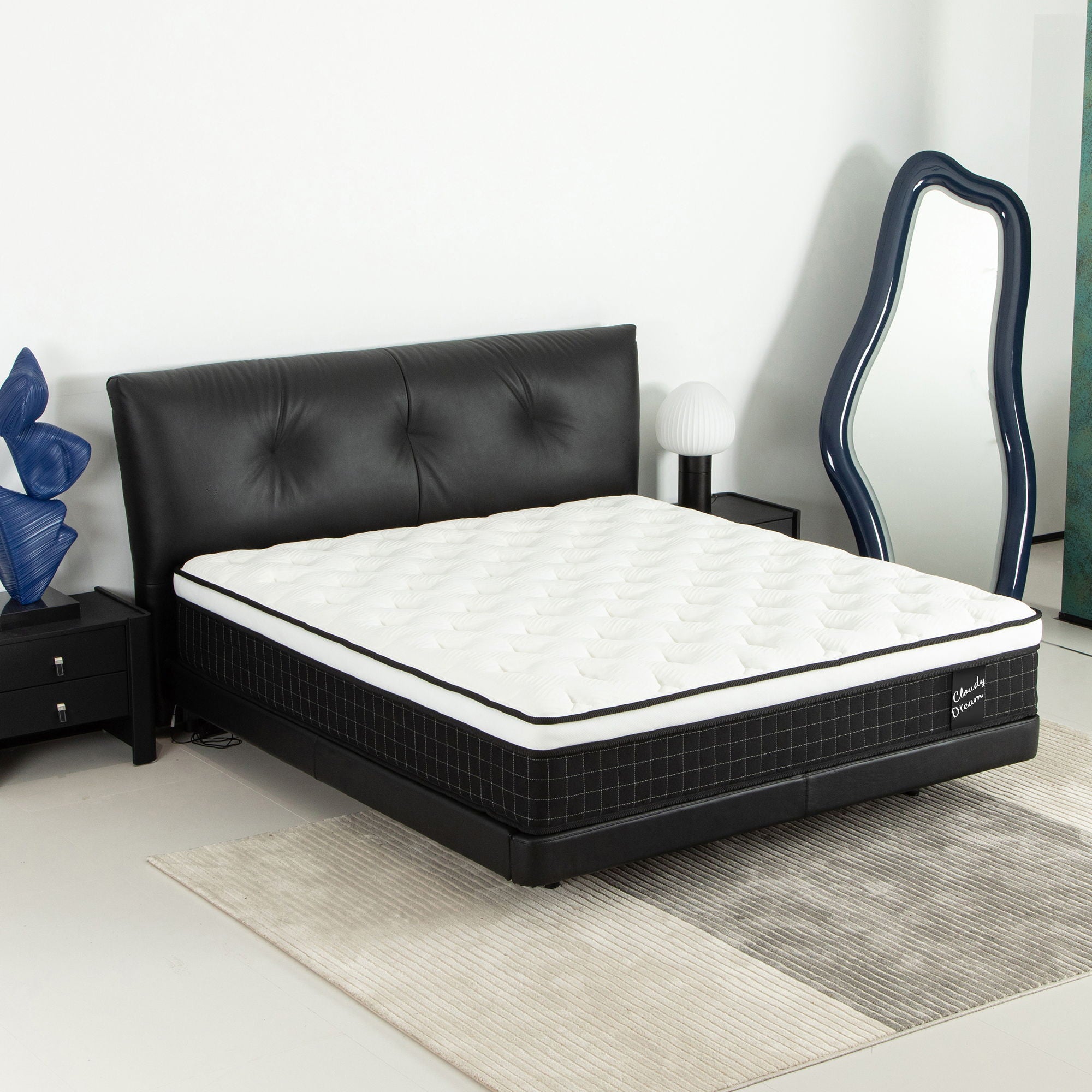 12&quot; Hybrid Mattress With Individual Pocket Spring, Comortable Memory Foam