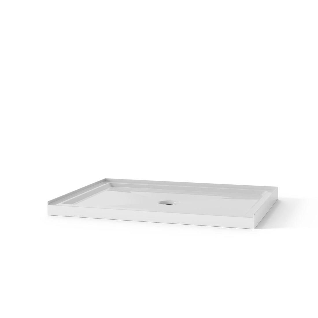 Shower Base Anti Slip Center Drain Single Threshold 32&quot; X 48&quot; - White