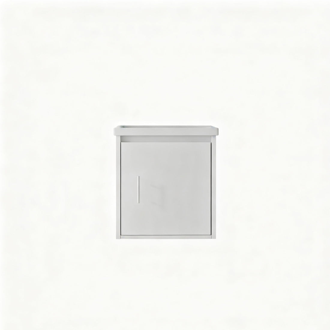 20" Floating Bathroom Vanity Combo With Wall Cabinet, Ceramic Sink &amp; Soft Close Doors - White