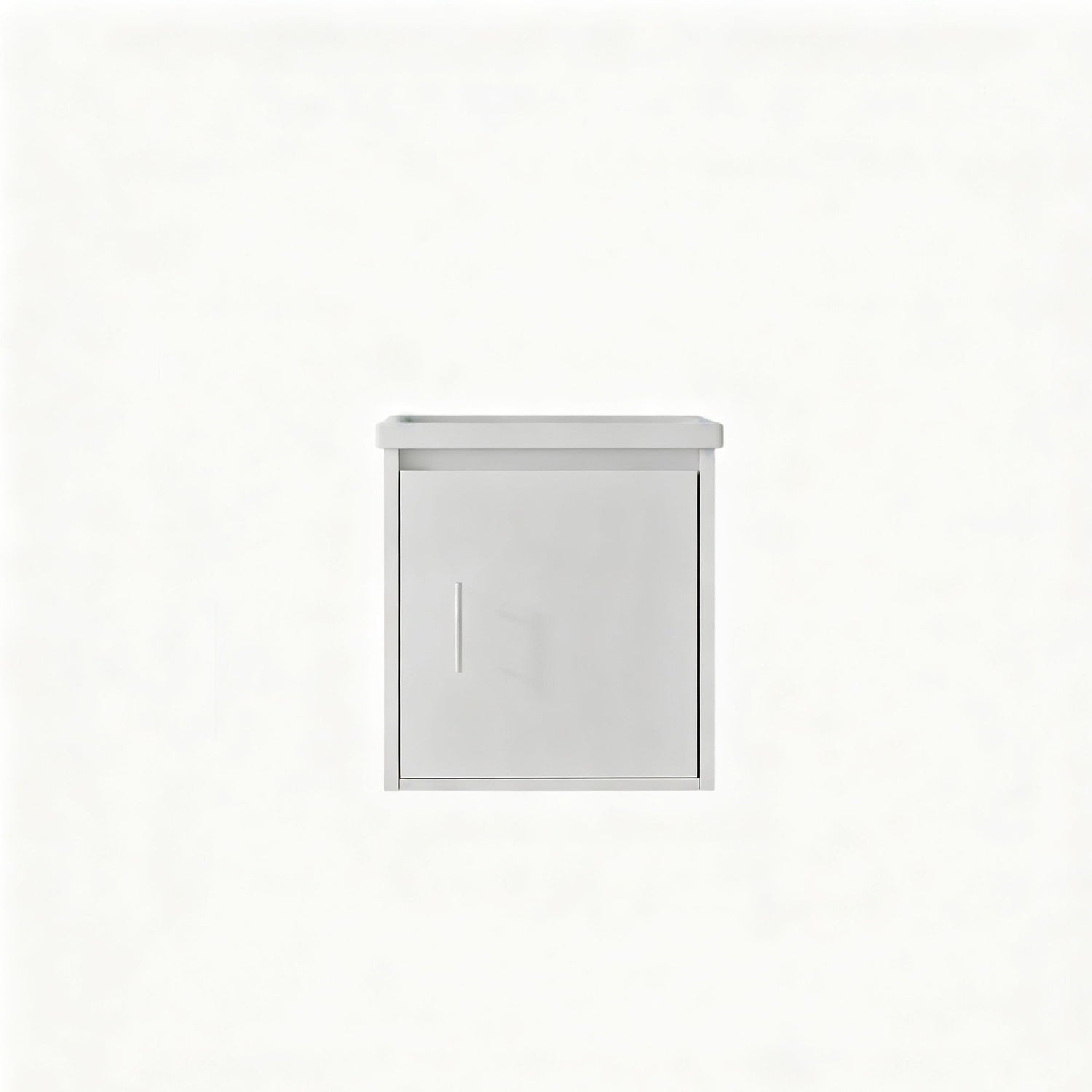 20" Floating Bathroom Vanity Combo With Wall Cabinet, Ceramic Sink &amp; Soft Close Doors - White