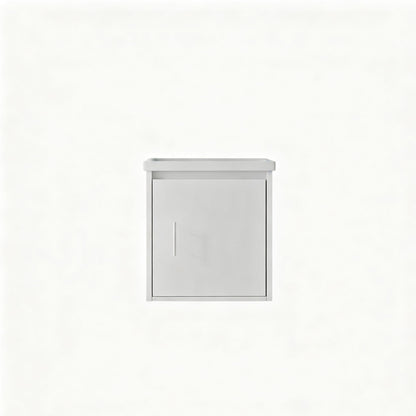 20" Floating Bathroom Vanity Combo With Wall Cabinet, Ceramic Sink &amp; Soft Close Doors - White