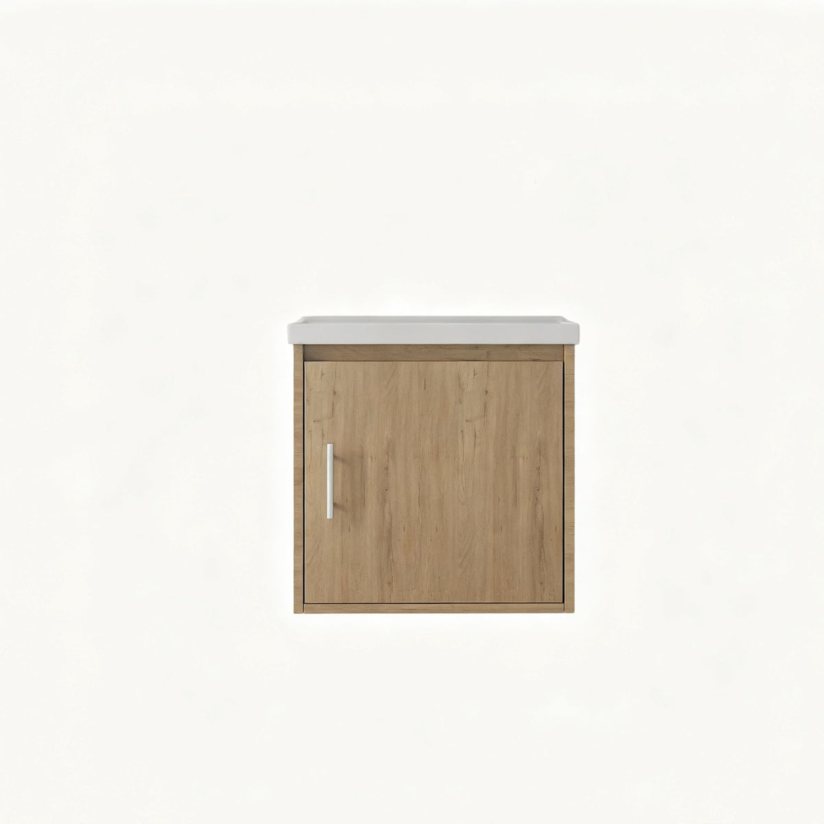 Floating Bathroom Vanity Combo, Wall Mounted Cabinet With Sink &amp; Soft Close Doors For Small Bathrooms