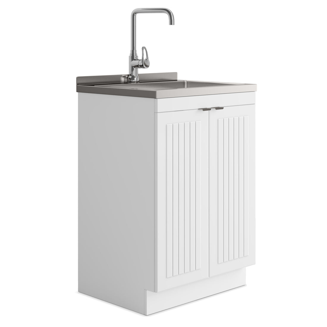 Murphy - Laundry Cabinet &amp; Faucet And Stainless Steel Sink