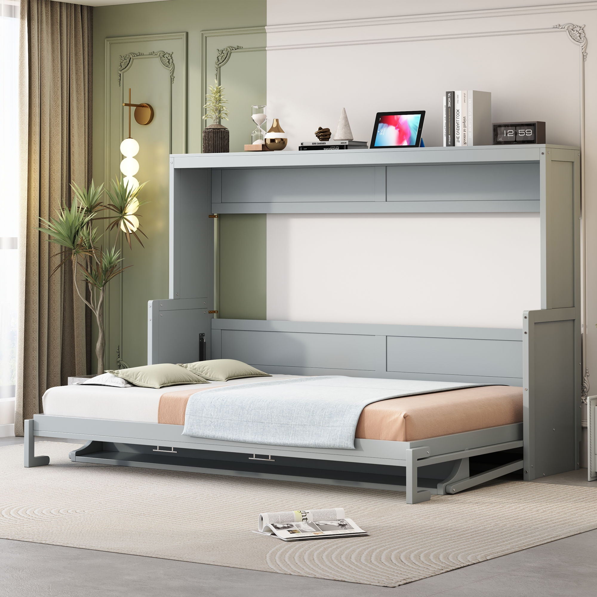 Murphy Bed With Hydraulic Lift &amp; Desk Design