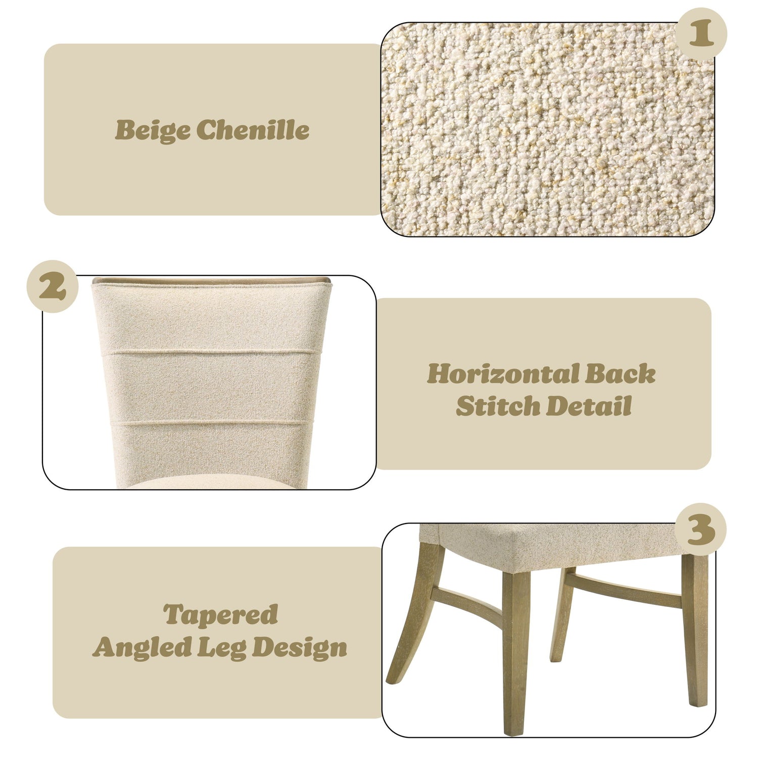 Olinda - Side Chair (Set of 2) - Beige