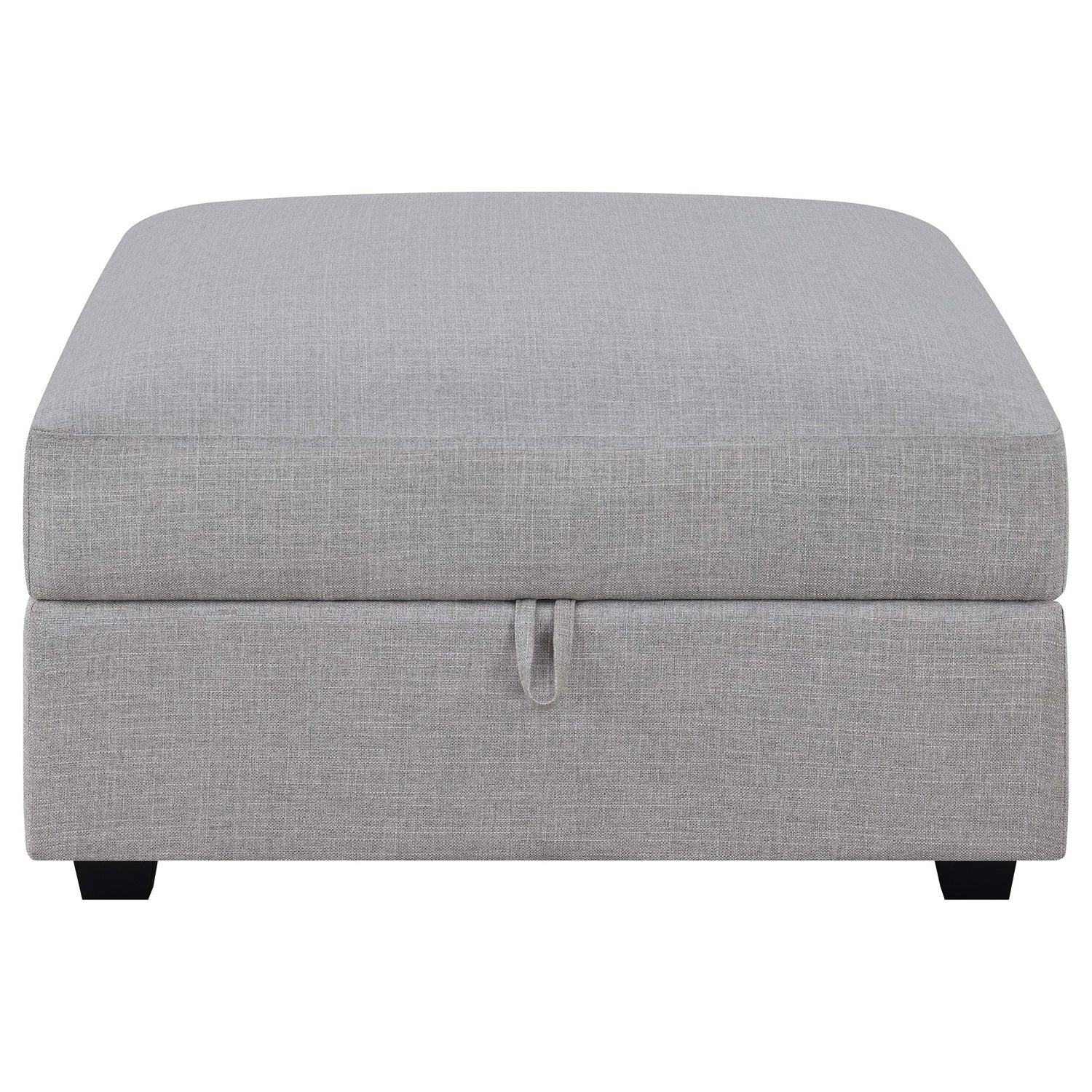 Austin - Square Upholstered Ottoman - Gray