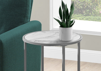 Round Accent Side Table, Contemporary &amp; Modern