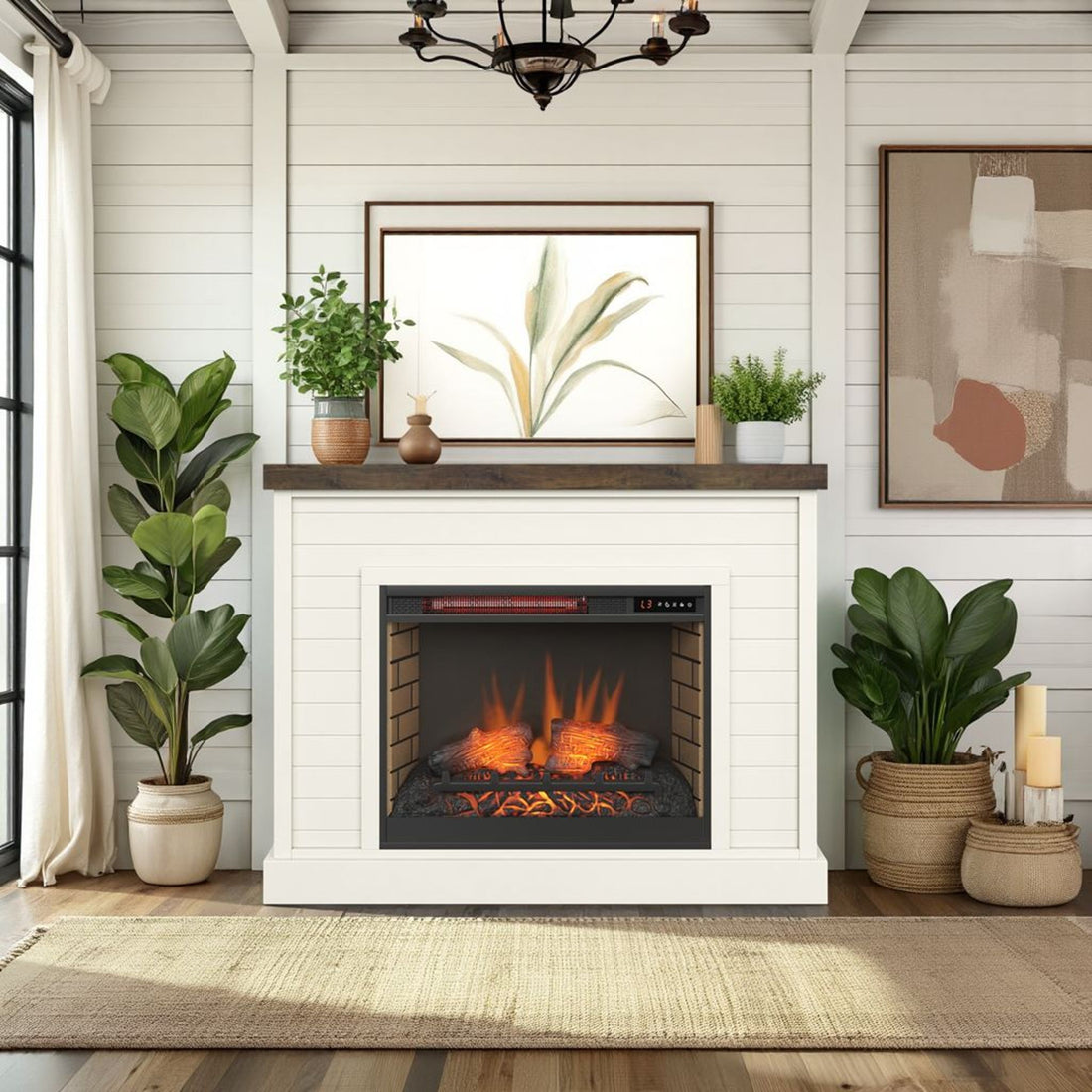 Washington - 48&quot; Fireplace With Mantel