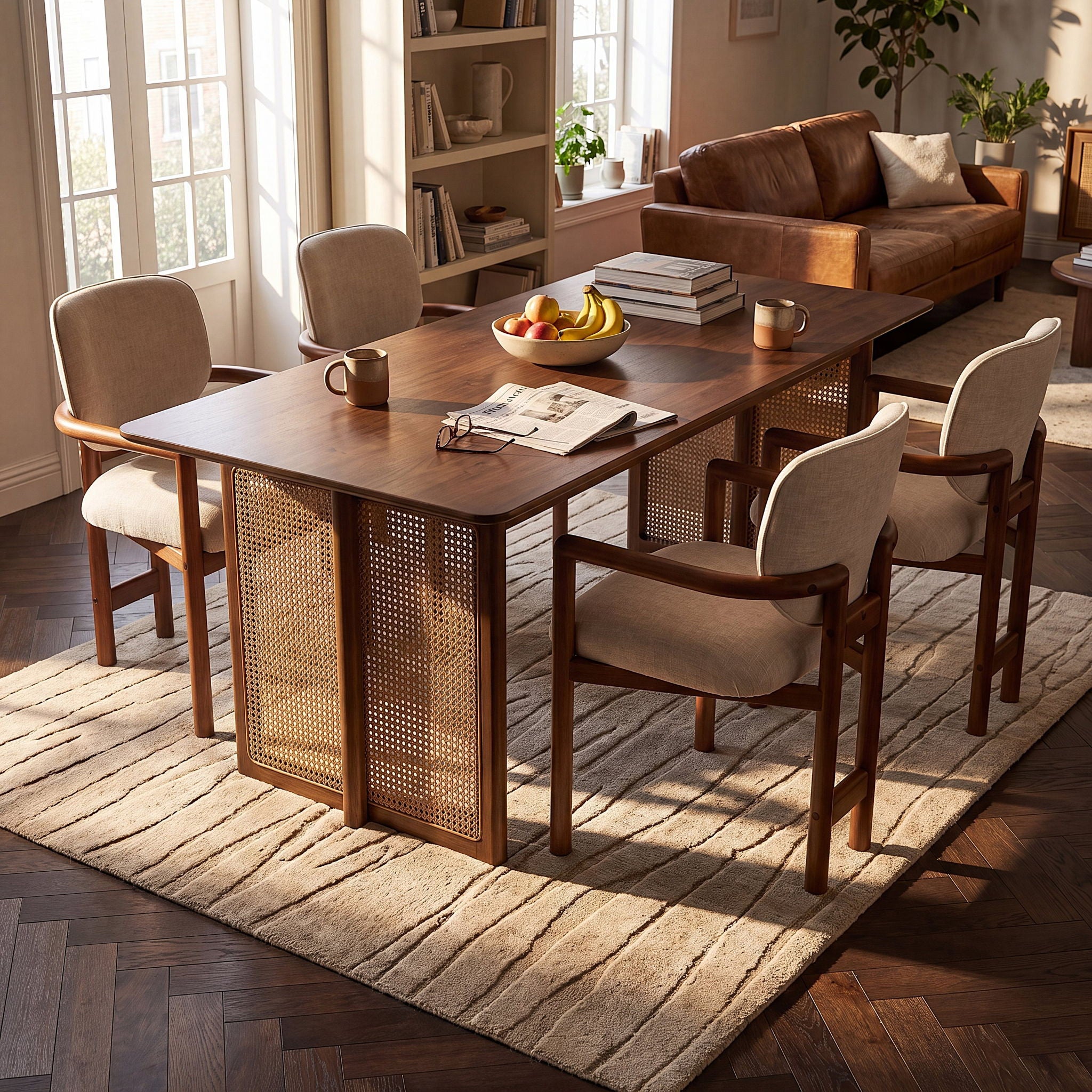 5 Piece Indoor Dining Set, Table &amp; 4 Chairs