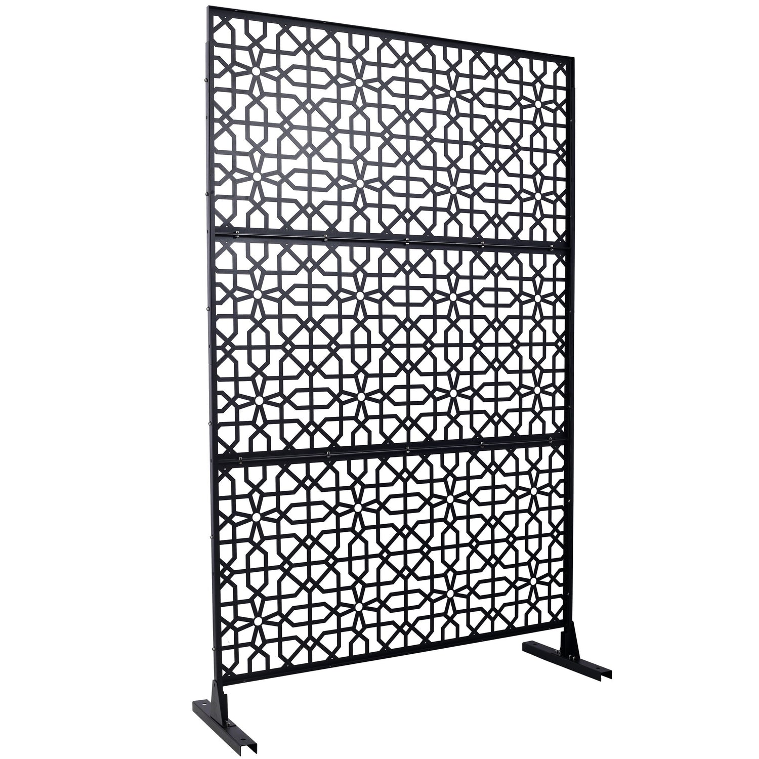 Outdoor &amp; Indoor Metal Freestanding Decorative Privacy Screen